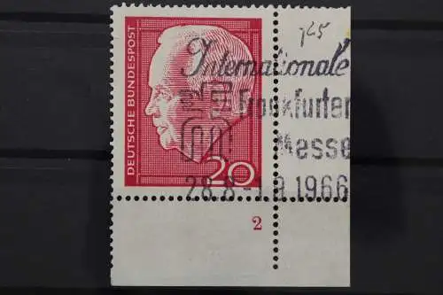 Deutschland (BRD), MiNr. 429, Ecke rechts unten, FN 2, gestempelt - 645070