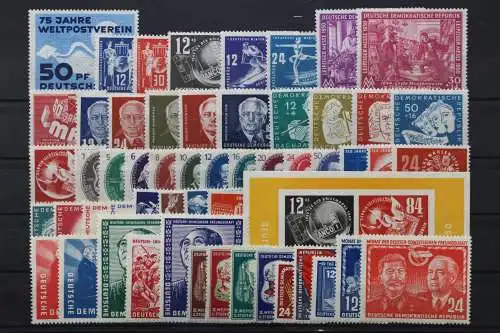 DDR, MiNr. 242-297, Jahrgänge 1949-1951, Kollektion, postfrisch - 648018