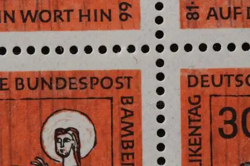 Deutschland (BRD), MiNr. 515 PLF IV, 9er Block, postfrisch - 649760