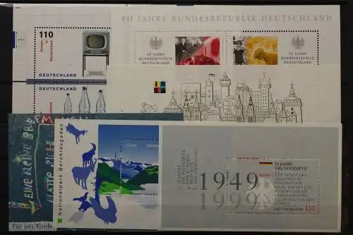 BRD, MiNr. 2027-2086, Jahrgang 1999, Ecke links unten, postfrisch - 650565
