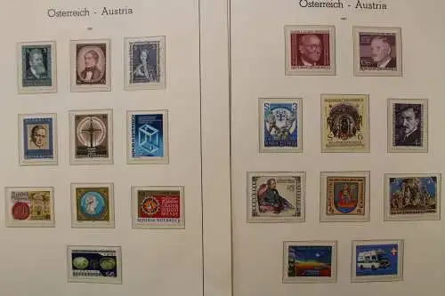 Österreich 1975-1989, postfrische Sammlung auf Leuchtturm Blättern - 704549