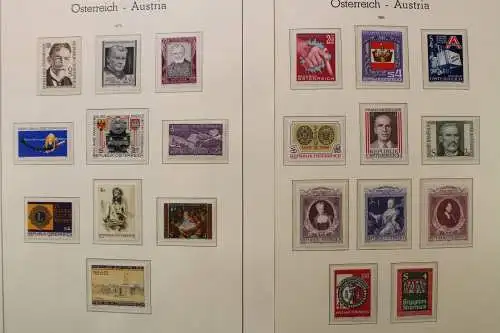 Österreich 1975-1989, postfrische Sammlung auf Leuchtturm Blättern - 704549