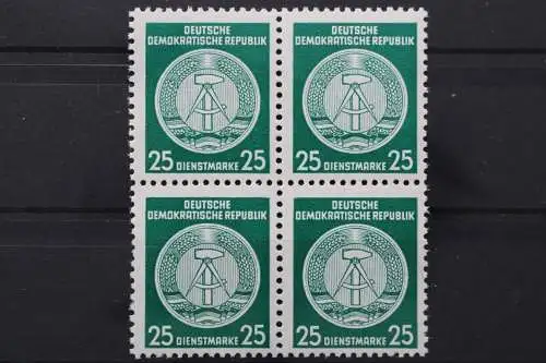 DDR Dienst A, MiNr. 23 x, Viererblock, postfrisch - 652624