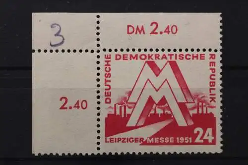 DDR, MiNr. 282, Ecke links oben, postfrisch - 653840