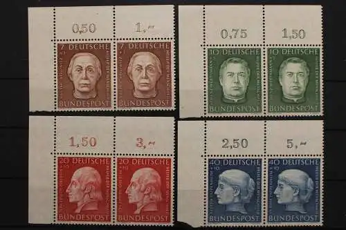 Deutschland, MiNr. 200-203, WP, Ecken links oben, postfrisch - 656457