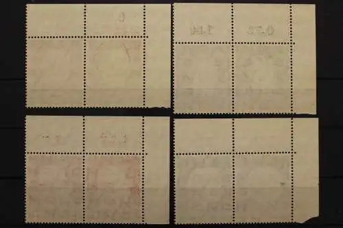 Deutschland, MiNr. 200-203, WP, Ecken links oben, postfrisch - 656457