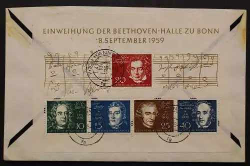 Deutschland (BRD), Block 2 auf R-Brief ab Hannover - 511710