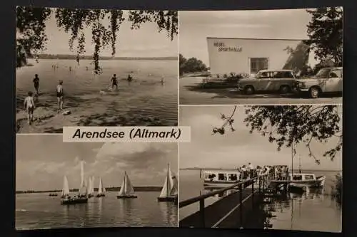 Arendsee (Altmark), Badestrand, Sporthalle, Segelboote, Anlegestelle - 421133