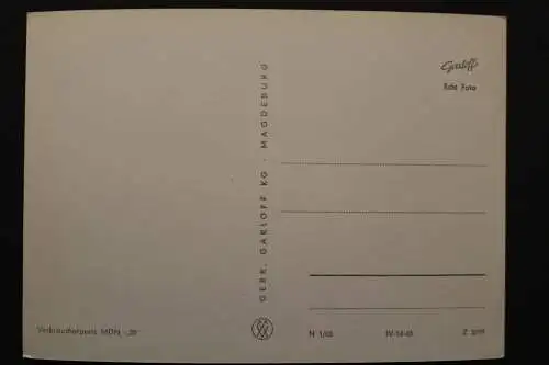 Magdeburg, 4 Ansichten der Elbe-Schwimmhalle, Wappen - 421229