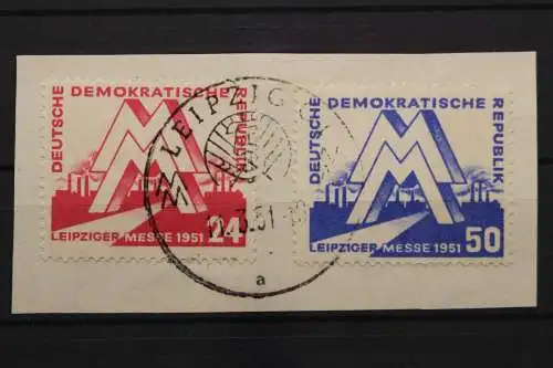 DDR, MiNr. 282-283, SST Leipzig, Briefstück - 656413