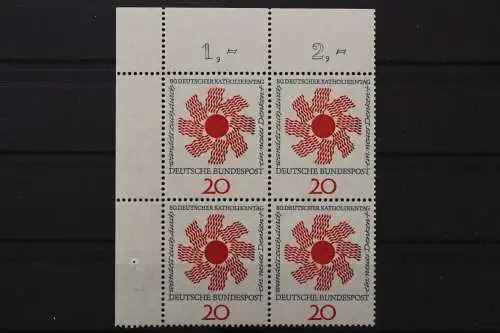 Deutschland, MiNr. 444, Viererblock, Ecke li. oben, postfrisch - 656291