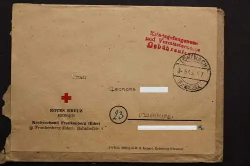 Rotes Kreuz, Gebührenfreier Brief vom 3.6.49 - 512331