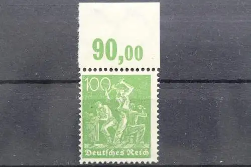 Deutsches Reich, MiNr. 187 c P OR, postfrisch, geprüft Infla - 658610