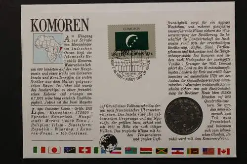 Komoren, Numisbrief, 1988 - 659816