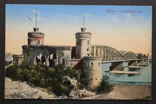 Mainz, Eisenbahnbrücke - 422525