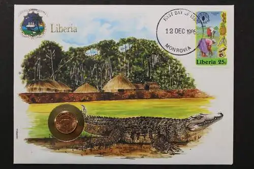 Liberia, Numisbrief vom 12.12.85 - 659847