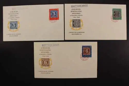 Deutschland (BRD), MiNr. 113-115, roter Ersttagsstempel, FDC - 658912