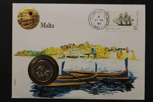 Malta, Numisbrief vom 15.4.85 - 659804