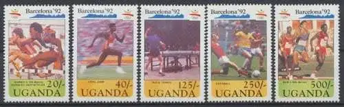 Uganda, MiNr. 883-887, postfrisch - 694866