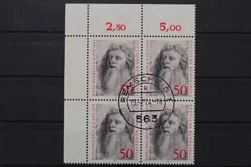 Deutschland (BRD), MiNr. 813 Viererblock, Ecke links oben, gestempelt - 661411