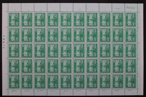 DDR, MiNr. 1843, 50er Bogen FN 4 falscher Reihenwertzähler, postfrisch - 202407M