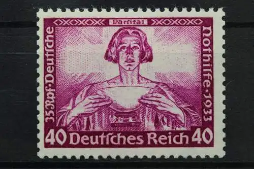 Deutsches Reich, MiNr. 507 A, postfrisch, BPP Fotoattest - 202690