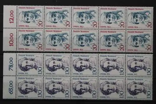 Deutschland, MiNr. 1365-1366, Zehnerblock, Oberrand, postfrisch - 662178