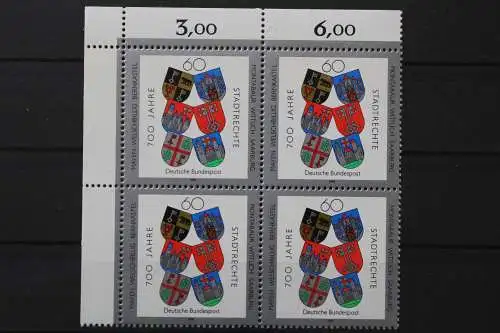 Deutschland, MiNr. 1528, Viererblock, Ecke links oben, postfrisch - 662144