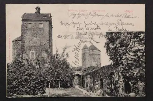 Stolpen, Schloss, Zeiger- u. Coselthurm - 422674