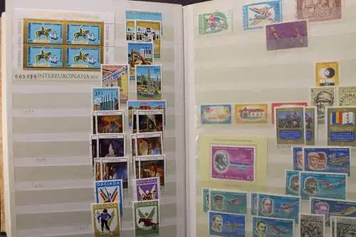 Rumänien, große Sammlung in 4 Einsteckalben, viele Blockausgaben - 707538