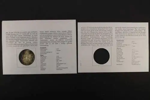 Schweden, Carl Gustav und Silvia, 50 Kr Silber, Numisbrief - 207407