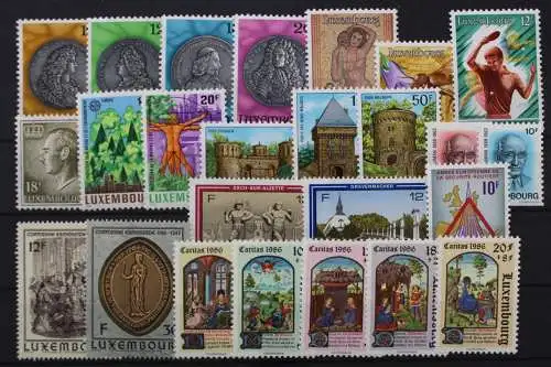 Luxemburg, MiNr. 1143-1167 Jahrgang 1986, postfrisch - 208725