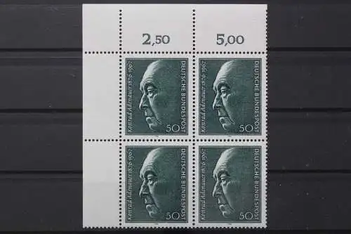 Deutschland (BRD), MiNr. 876 Viererblock Ecke links oben, postfrisch - 210211