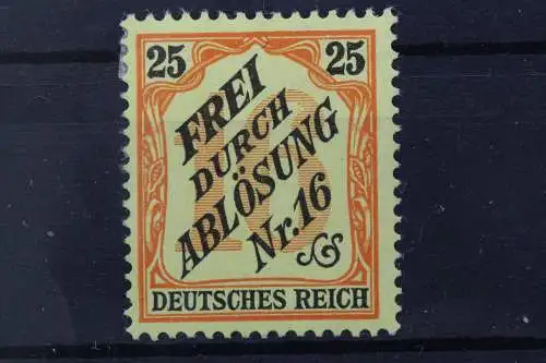 Deutsches Reich Dienst, MiNr. 14, Falz - 210812