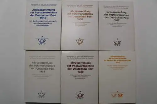 DDR, Jahressammlungen der Post 1985-1990 mit Ersttags-Sonderstempeln - 707737