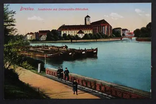 Breslau, Sandkirche mit Universitäts-Bibliothek - 423157