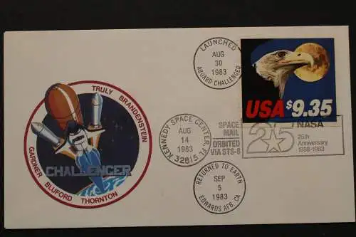 USA, MiNr. 1648 D, Raketenpost Challenger, 1983 - 209102