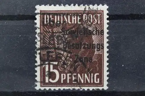 Sowj. Zone, MiNr. 187 b, gestempelt, BPP Signatur - 210813