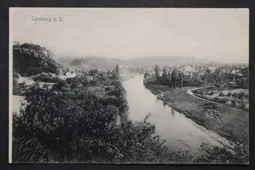 Camburg, an der Saale, Blick zum Ort - 423698