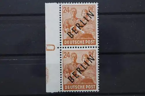 Berlin, MiNr. 9, Paar, Rand mit DZ 1, postfrisch - 210051