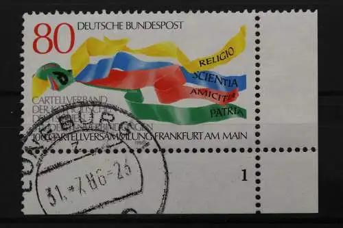 Deutschland (BRD), MiNr. 1283 Ecke rechts unten, FN 1, gestempelt - 210594