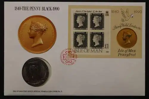 Großbritannien, Numisbrief, The Penny Black, 3.5.1990 - 662758