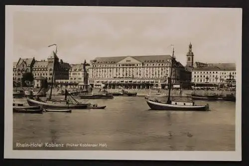 Koblenz, Rhein-Hotel (früher Koblenzer Hof), Boote - 424075