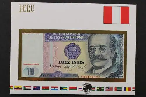 Peru, Banknote 10 Intis im Brief - 662549