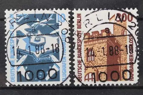 Berlin, MiNr. 798-799 A zentrisch Berlin 206, EST - 213168