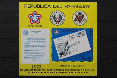 Paraguay, MiNr. Block 280, postfrisch - 212083