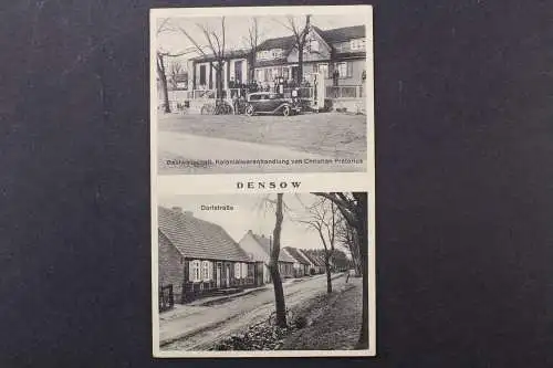 Densow, Gastwirtschaft, Kolonialwaren v. Ch. Prätorius, Dorfstraße - 424628