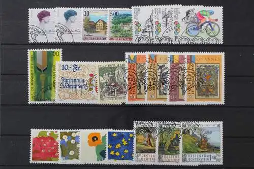 Liechtenstein, MiNr. 1124-1144 Jahrgang 1996, gestempelt - 213419