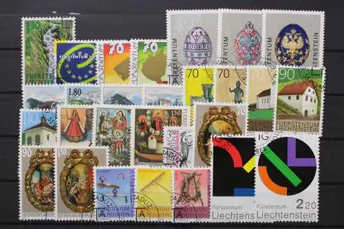 Liechtenstein, MiNr. 1255-1282 Jahrgang 2001, gestempelt - 213424