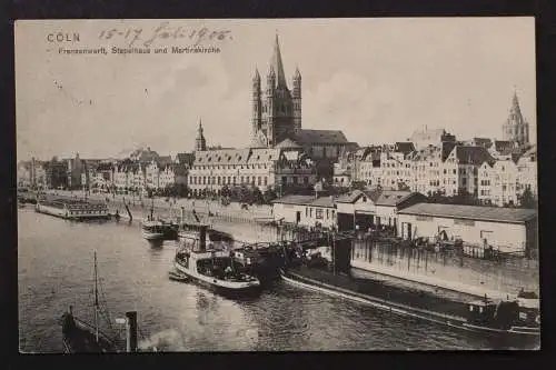 Cöln, Frankenwerft, Stapelhaus und Martinskirche - 424686